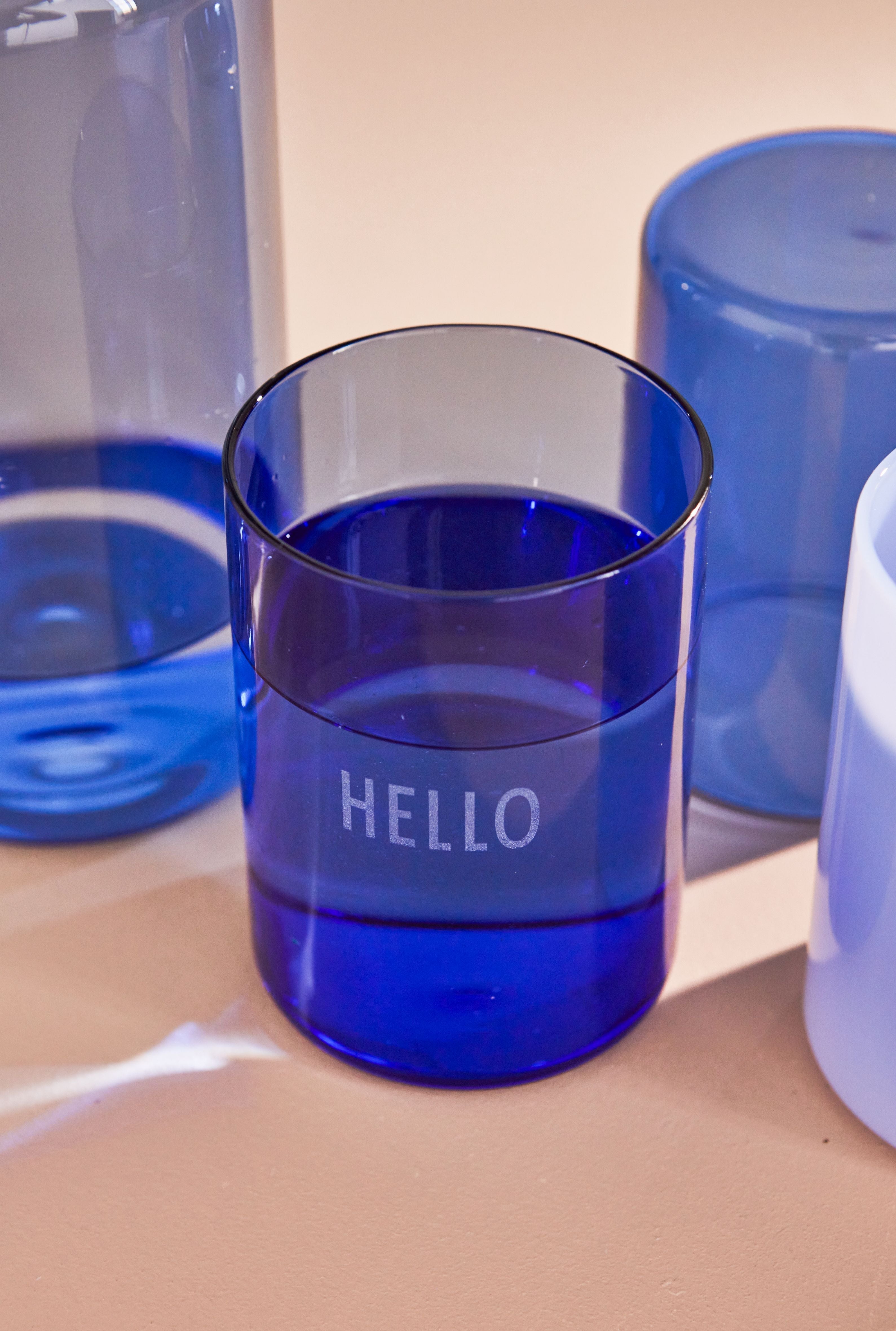 [product_category]-Design Letter's Favorite Drinking Glass Hello, Blue-Design Letters-5710498191504-10106000BLUEHELLO-DES-2
