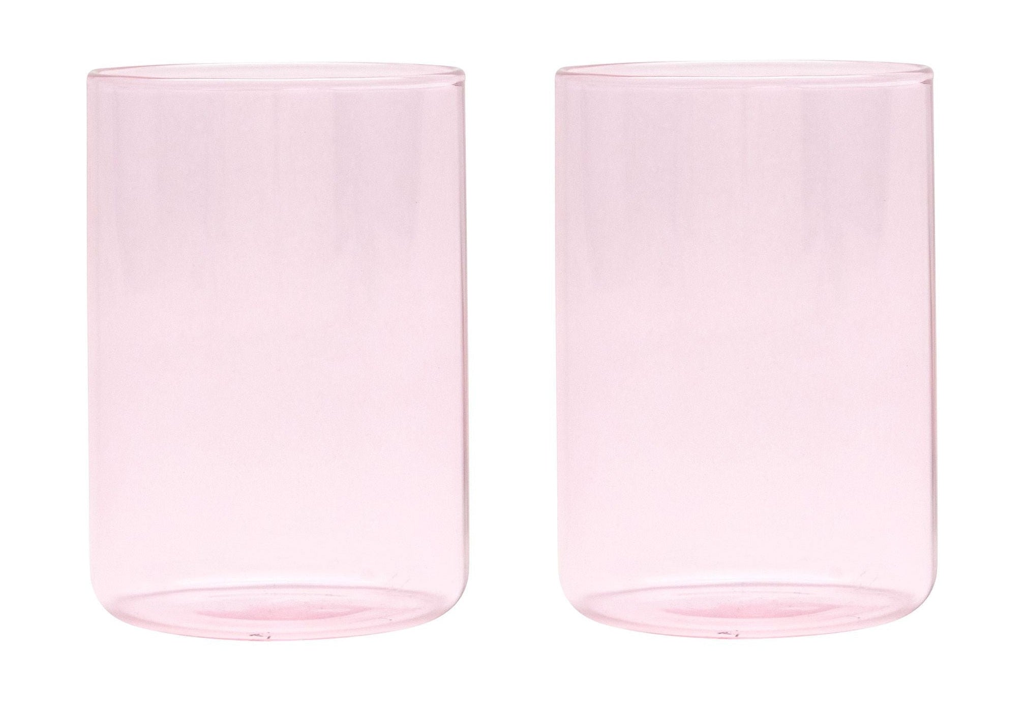 [product_category]-Design Letter's Favorite Drinking Glass Set Of 2, Pink-Design Letters-5710498191627-10106001PINK-DES-1