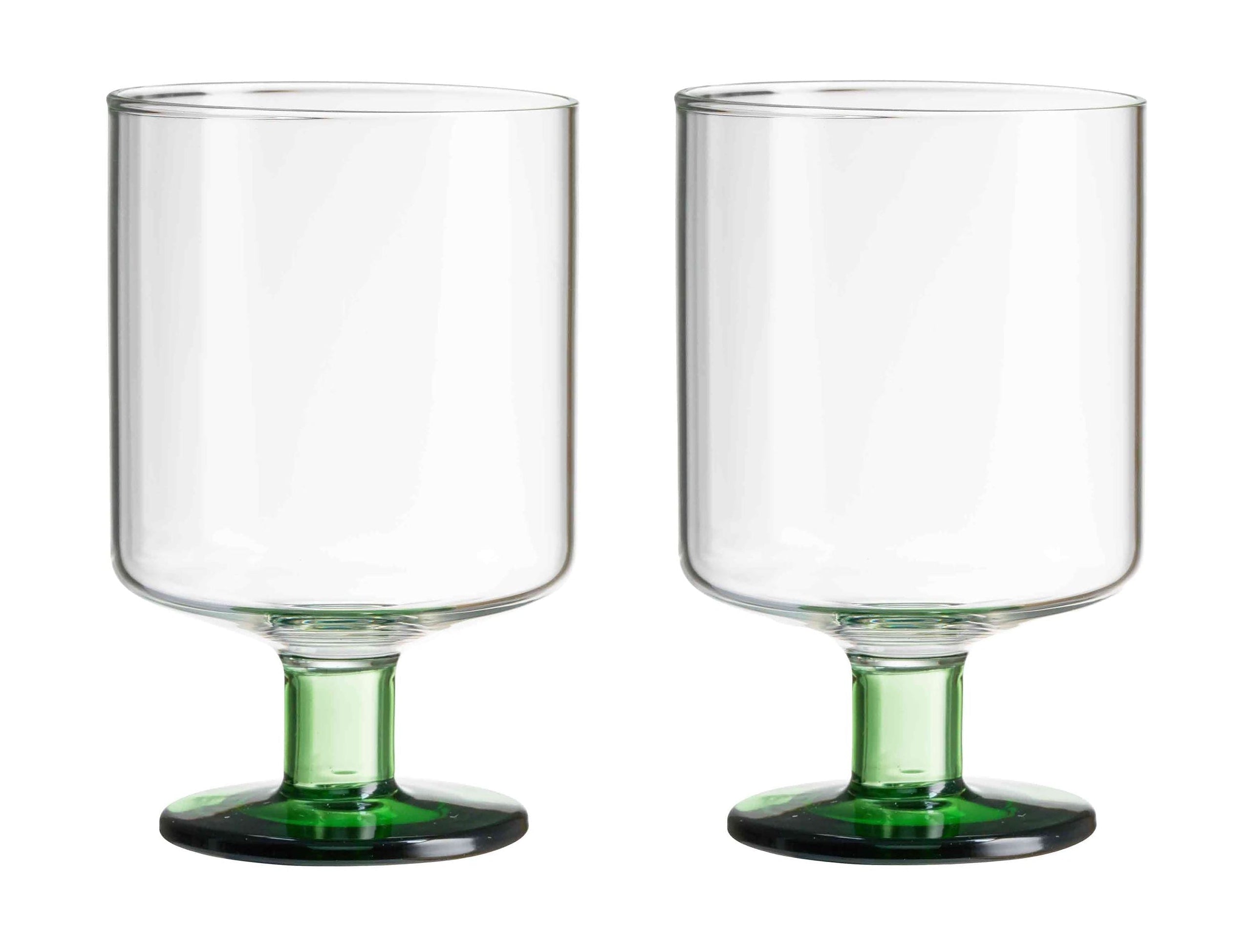 [product_category]-Design Letters Generous Wine Glass 2 P Cs., Clear/Green-Design Letters-5710498194543-10101502CLEARGREEN-DES-1
