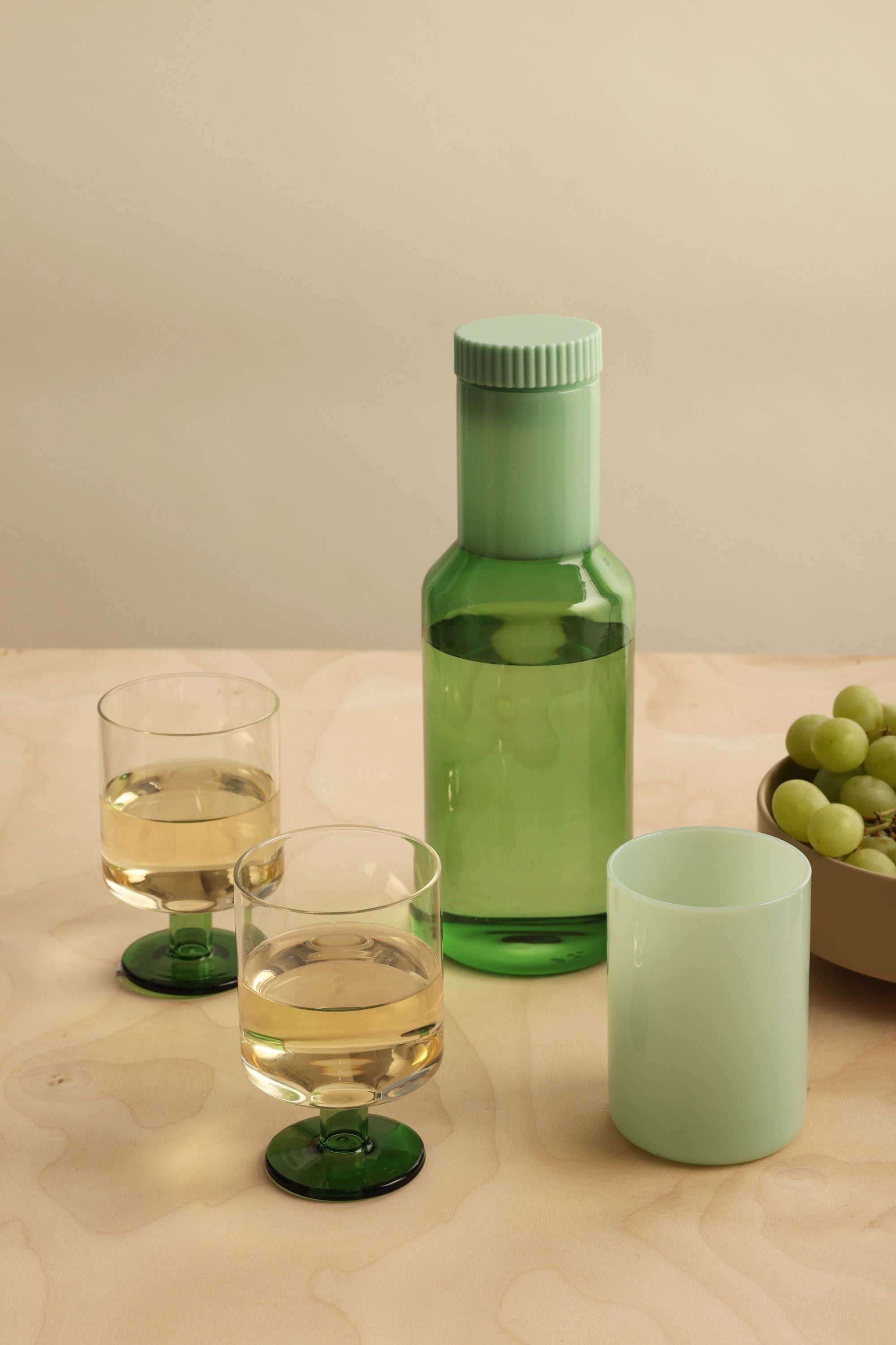 [product_category]-Design Letters Generous Wine Glass 2 P Cs., Clear/Green-Design Letters-5710498194543-10101502CLEARGREEN-DES-2