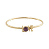 Design Letters Great Love Bangle 18k guldbelagt, Amethyst Violet