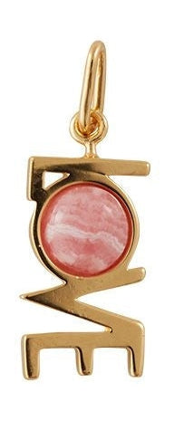 [product_category]-Design Letters Great Love Pendant 18k Gold Plated, Red Chrosite-Design Letters-5710498192105-90305004RHCHROSITE-DES-1