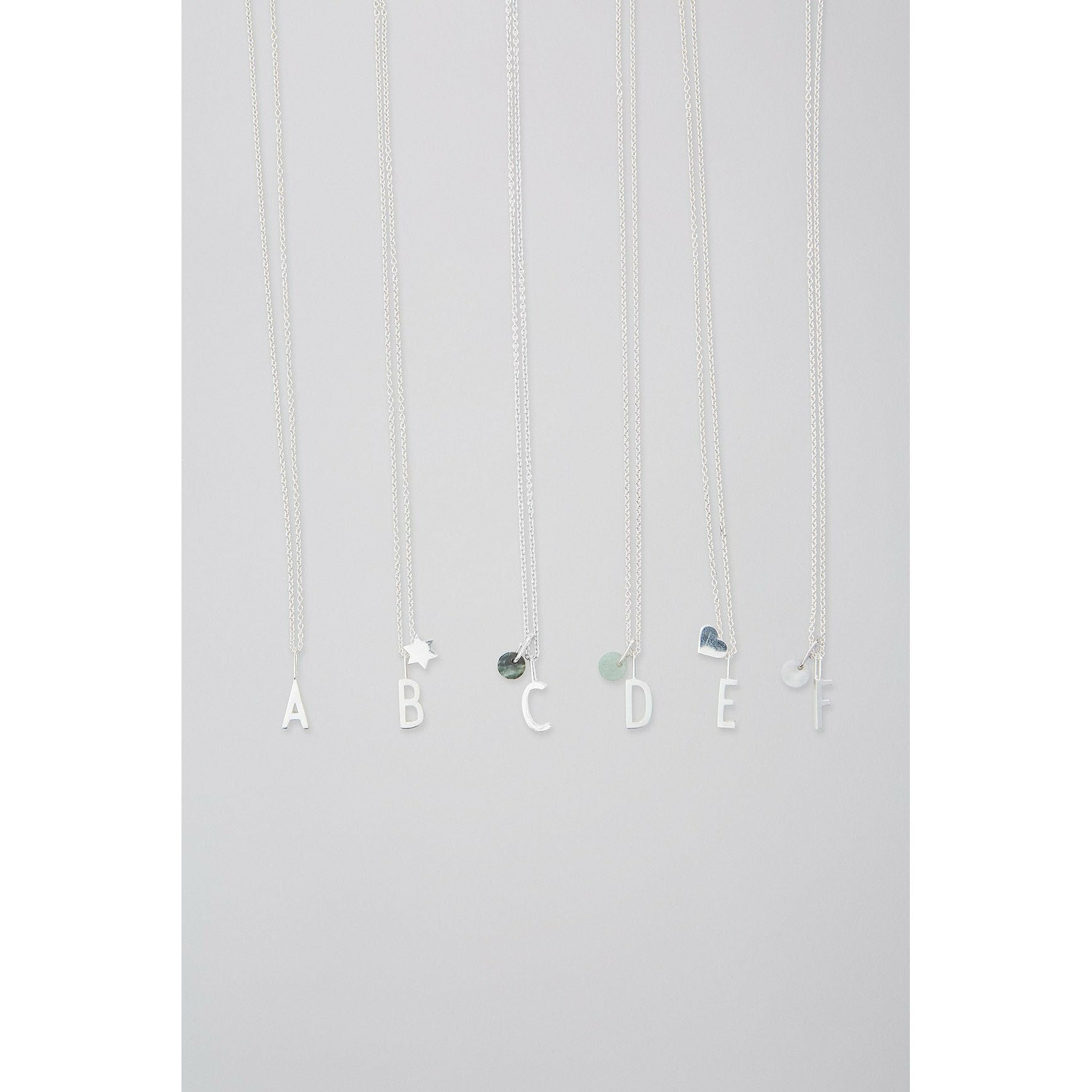 [product_category]-Design Letters Green Aventurine Pendant, Silver-Design Letters-5710498152079-90201506GREEN-DES-2