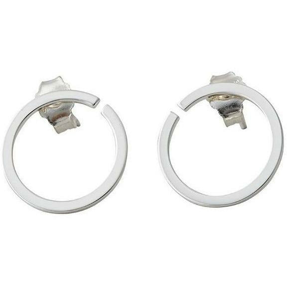 [product_category]-Design Letters Hoops Earrings ø 24 Mm, Silver-Design Letters-5710498172817-90403002SILVER-DES-1