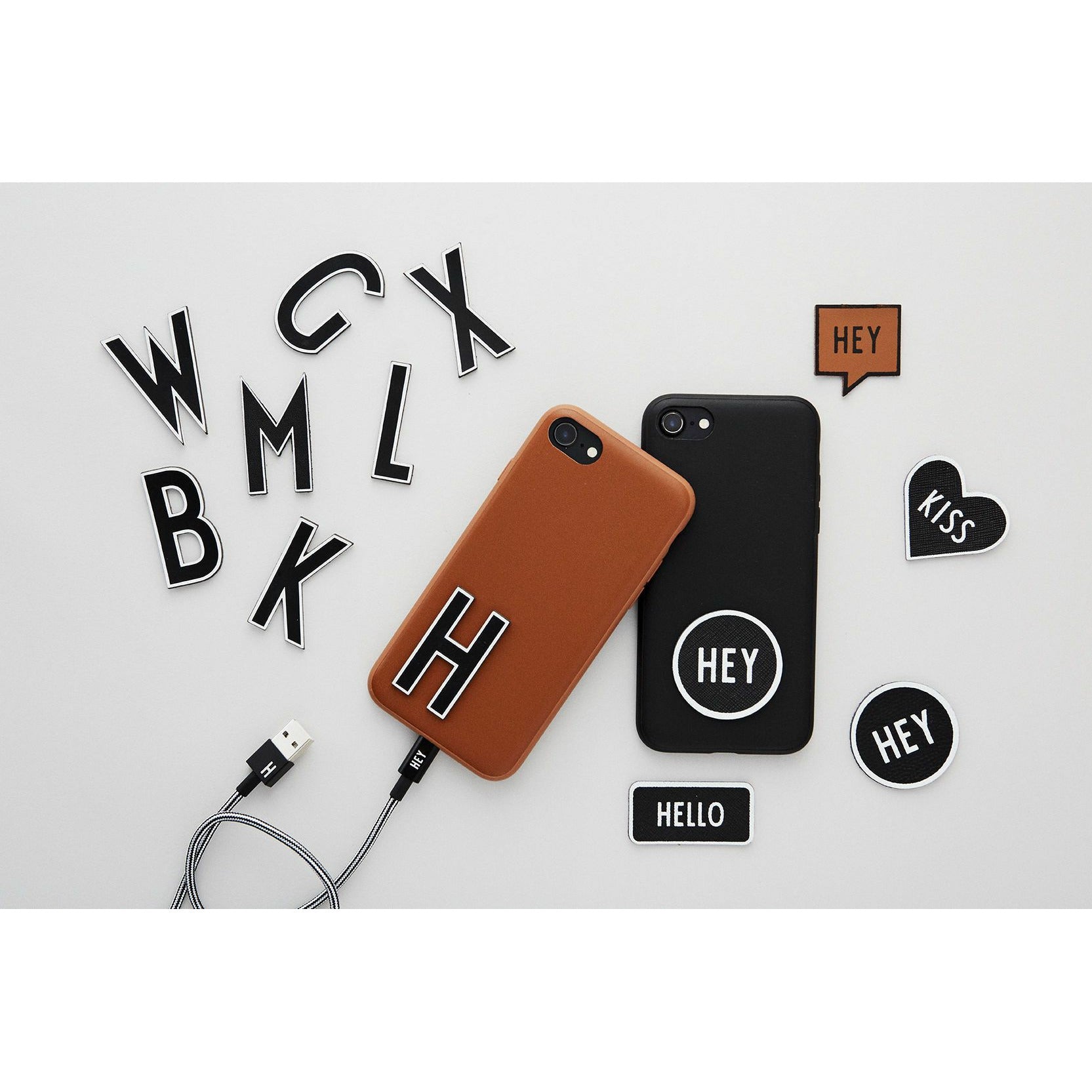 Design Letters I Phone X/Xs Phone Case, Black