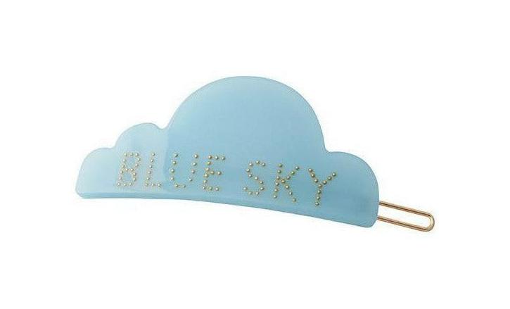 Design Letters Iconic Hair Clip, Blue Sky, Blue