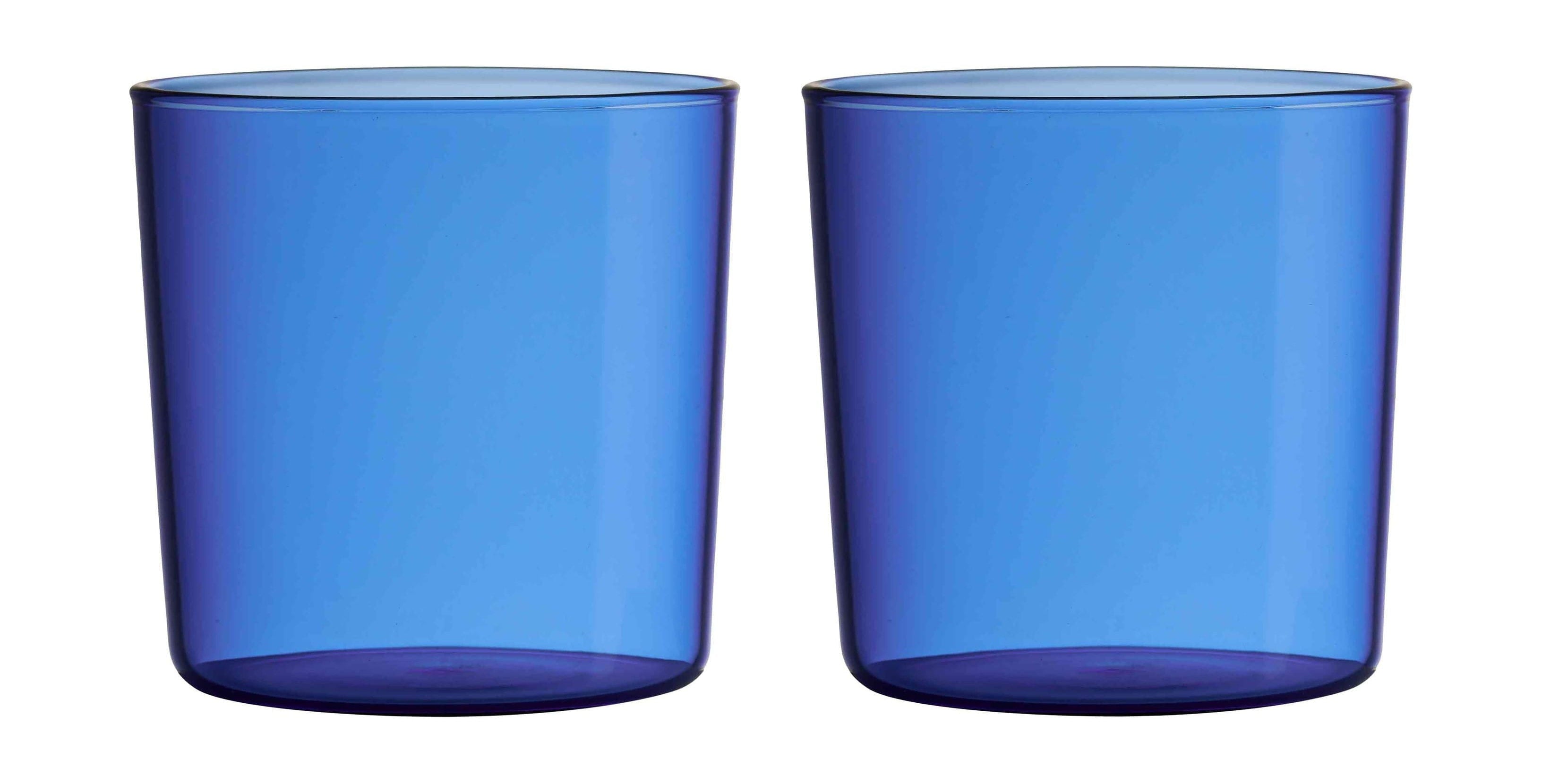 [product_category]-Design Letters Kids Colored Eco Drinking Glass Set Of 2, Blue-Design Letters-5710498194512-20106007BLUE-DES-1