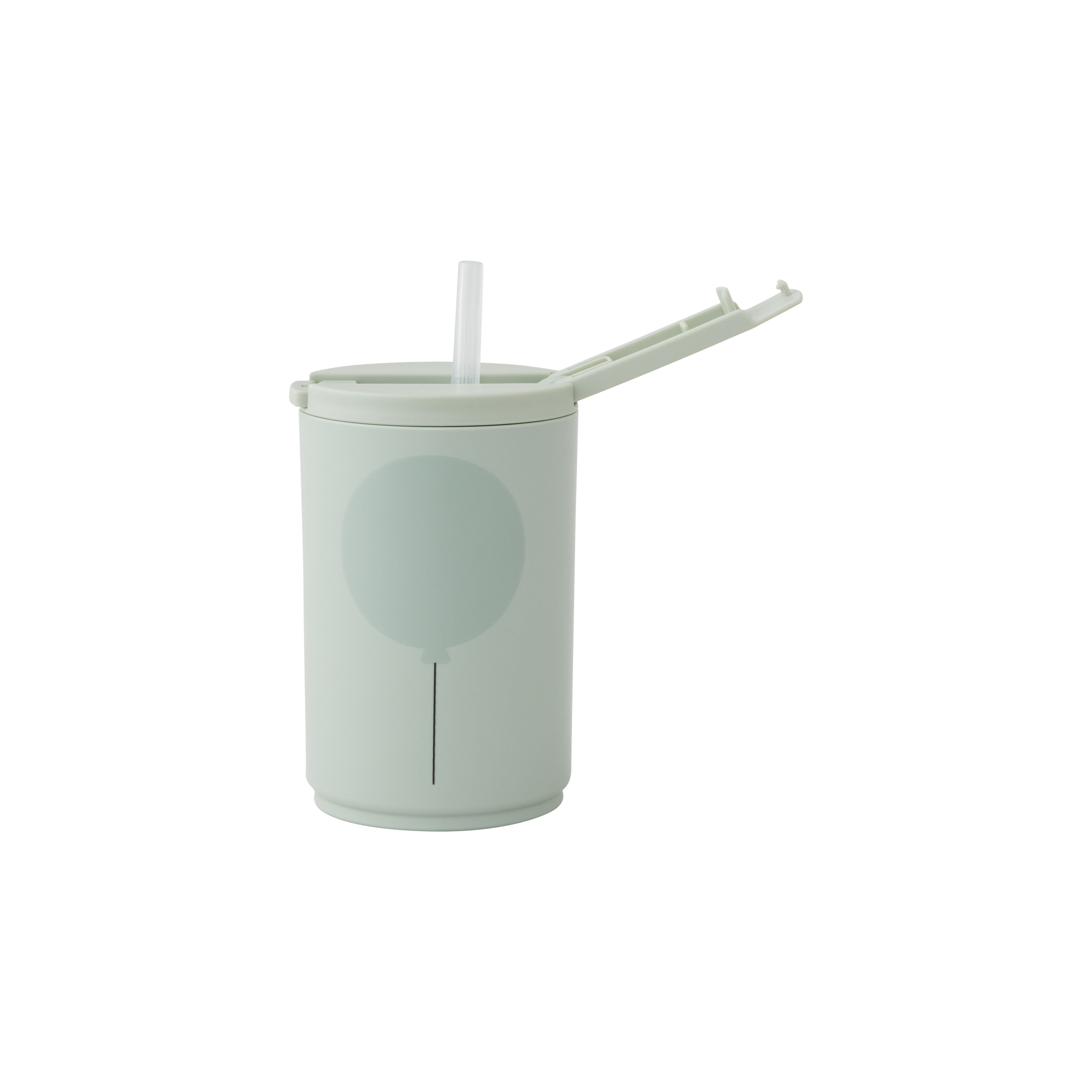 [product_category]-Design Letters Kids Straw Mug 330 Ml, Light Grass 端 N-Design Letters-5710498189006-20106006GREBALLOON-DES-3