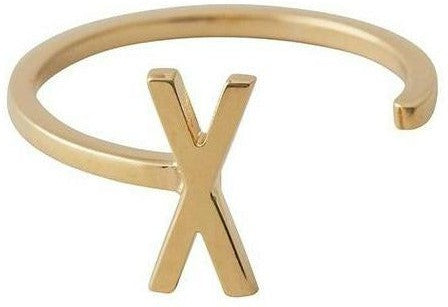 [product_category]-Design Letters Letter Ring A Z, 18k Gold Plated, X-Design Letters-5710498172381-90601000X-DES-1