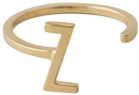 [product_category]-Design Letters Letter Ring A Z, 18k Gold Plated, Z-Design Letters-5710498172404-90601000Z-DES-1