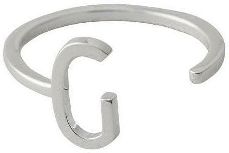 [product_category]-Design Letters Letter Ring A Z, 925 Sterling Silver, G-Design Letters-5710498172473-90601001G-DES-1
