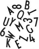 Design Letters Letters And Numbers For Pinboards, Black, Large