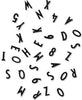 Design Letters Letters And Numbers For Pinboards, Black, Small