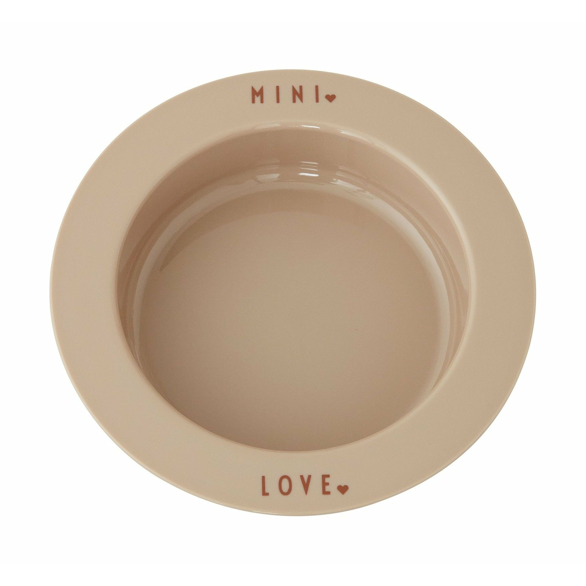 [product_category]-Design Letters Mini Favorite Plate Deep, Beige-Design Letters-5710498187217-20103023BEIGELOVE-DES-1