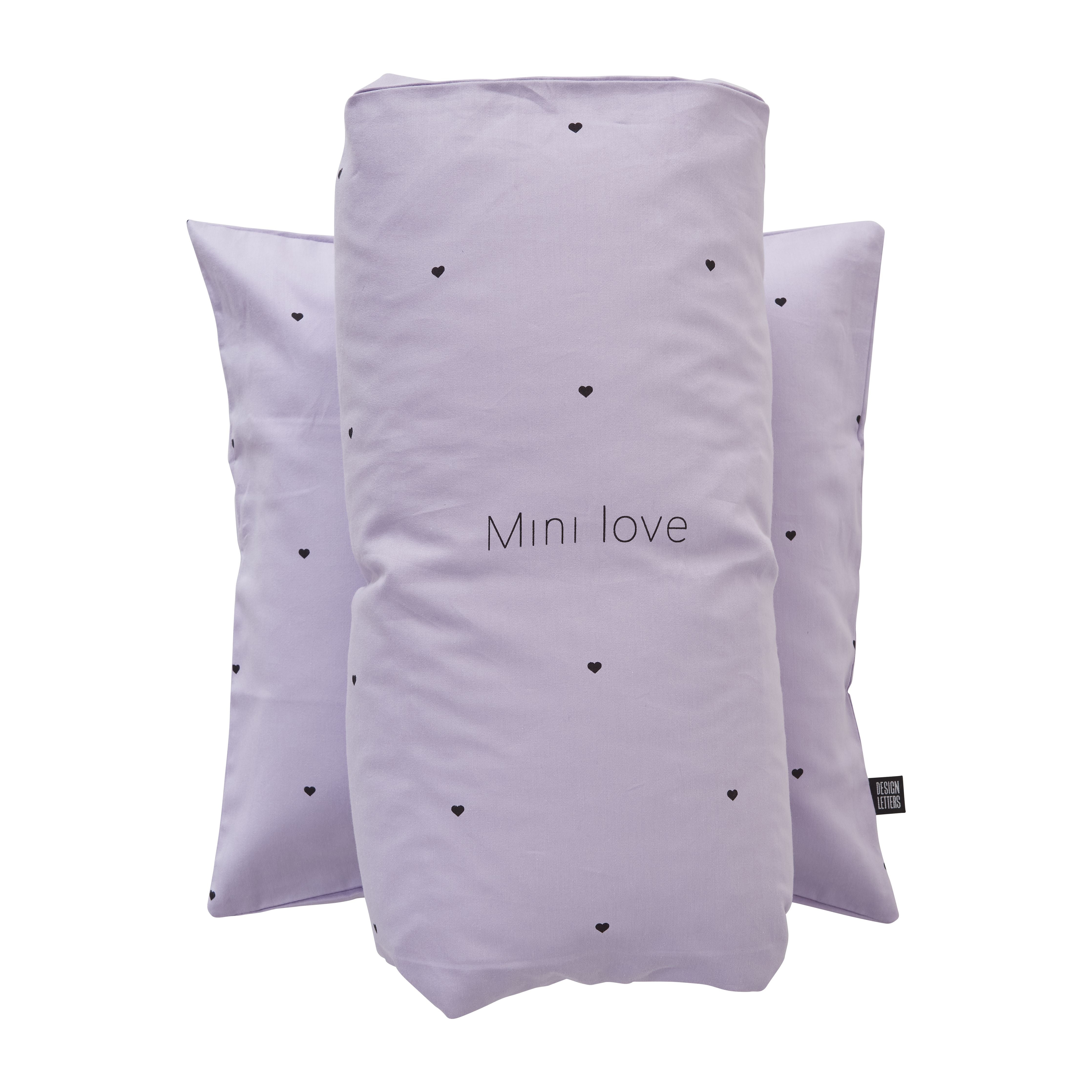 [product_category]-Design Letters Mini Love Baby Pillowcases And Duvet Covers 70x100 Cm, Lavender-Design Letters-5710498189495-10501000LAVENLOVE-DES-2