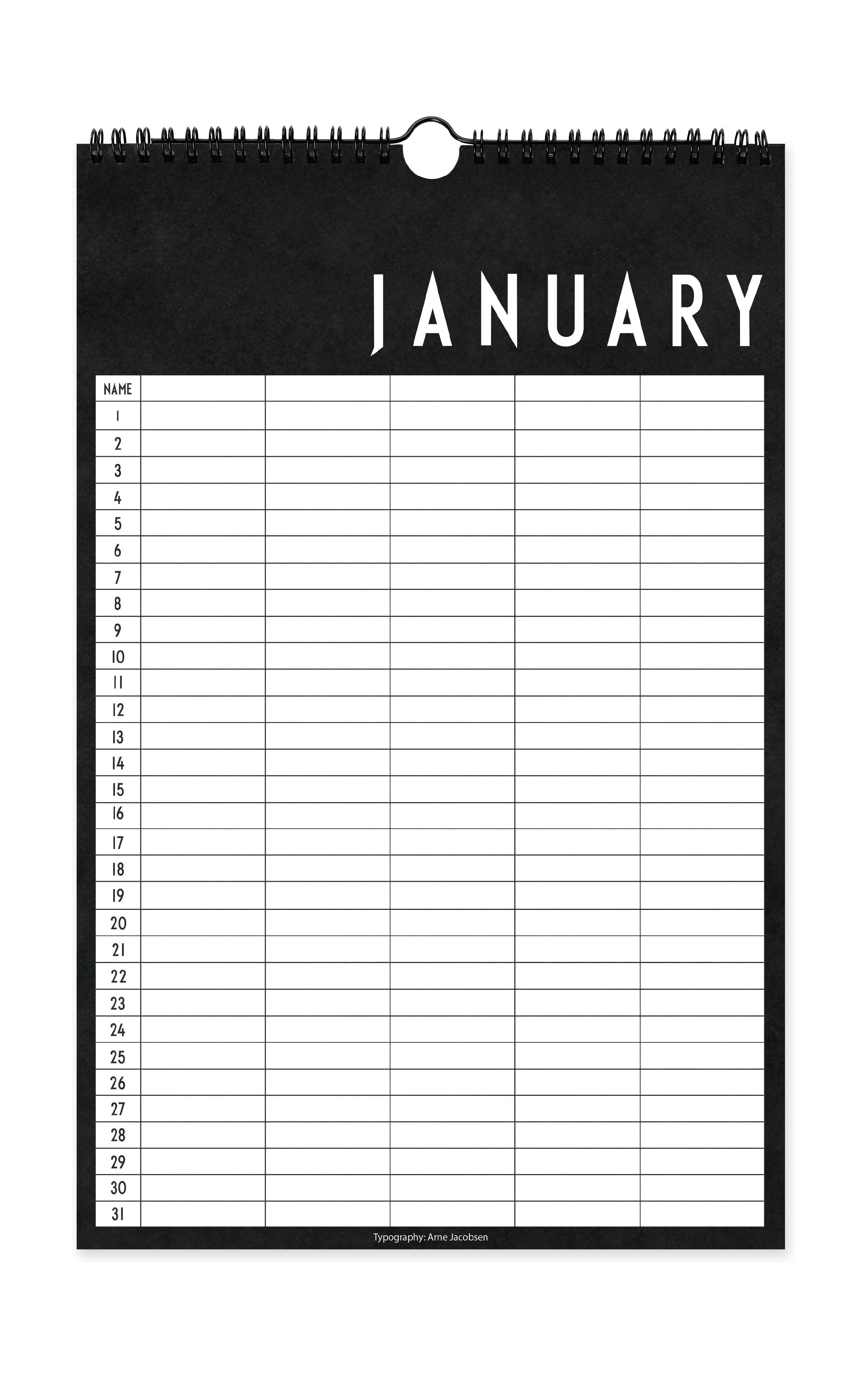 [product_category]-Design Letters Monthly Planner, Black-Design Letters-5710498733087-70201602MONTH-DES-1