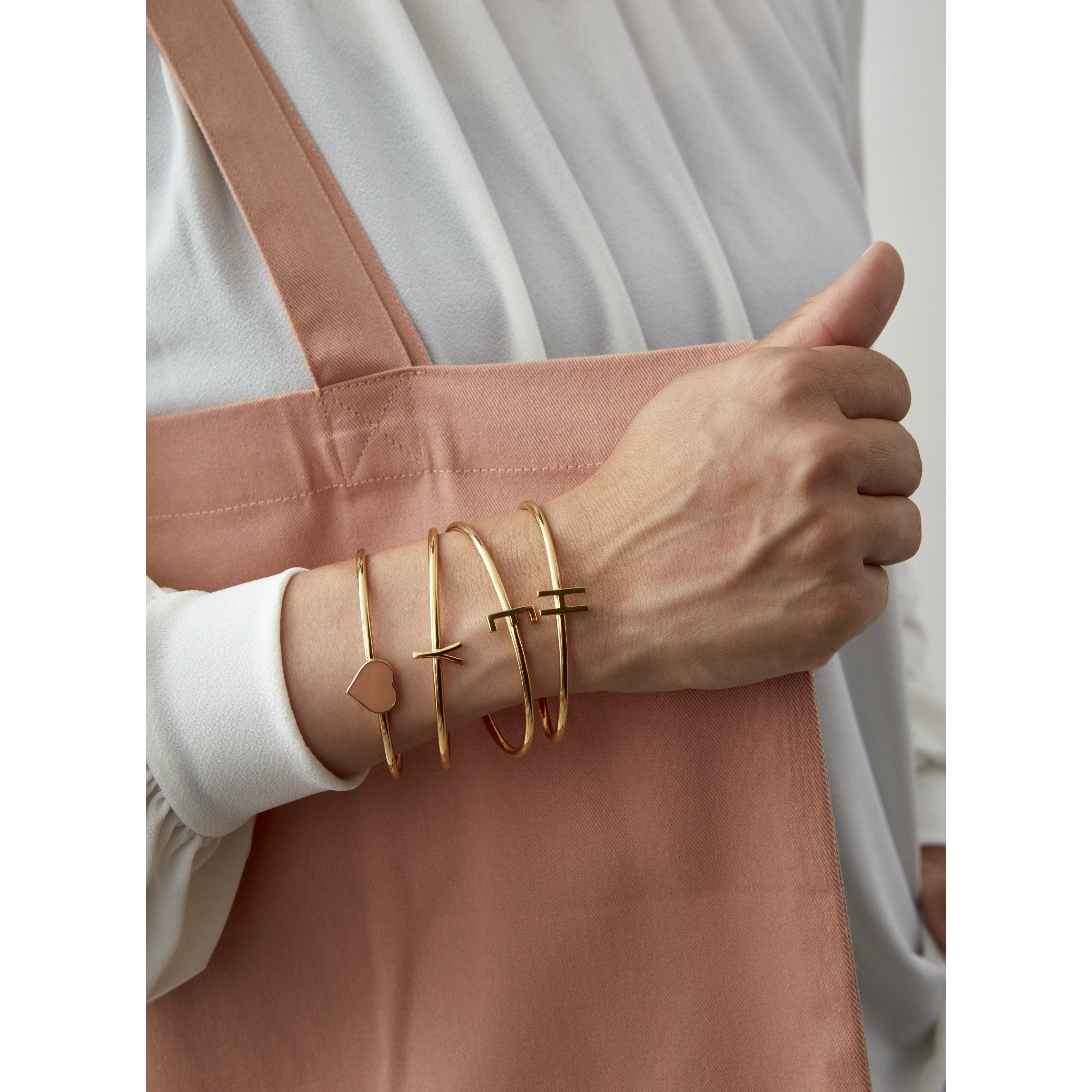[product_category]-Design Letters My Bangle E Bangle, 18k Gold Plated Silver-Design Letters-5710498188337-90502001E-DES-2