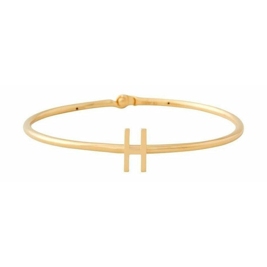 [product_category]-Design Letters My Bangle H Bangle, 18k Gold Plated Silver-Design Letters-5710498188412-90502001H-DES-1
