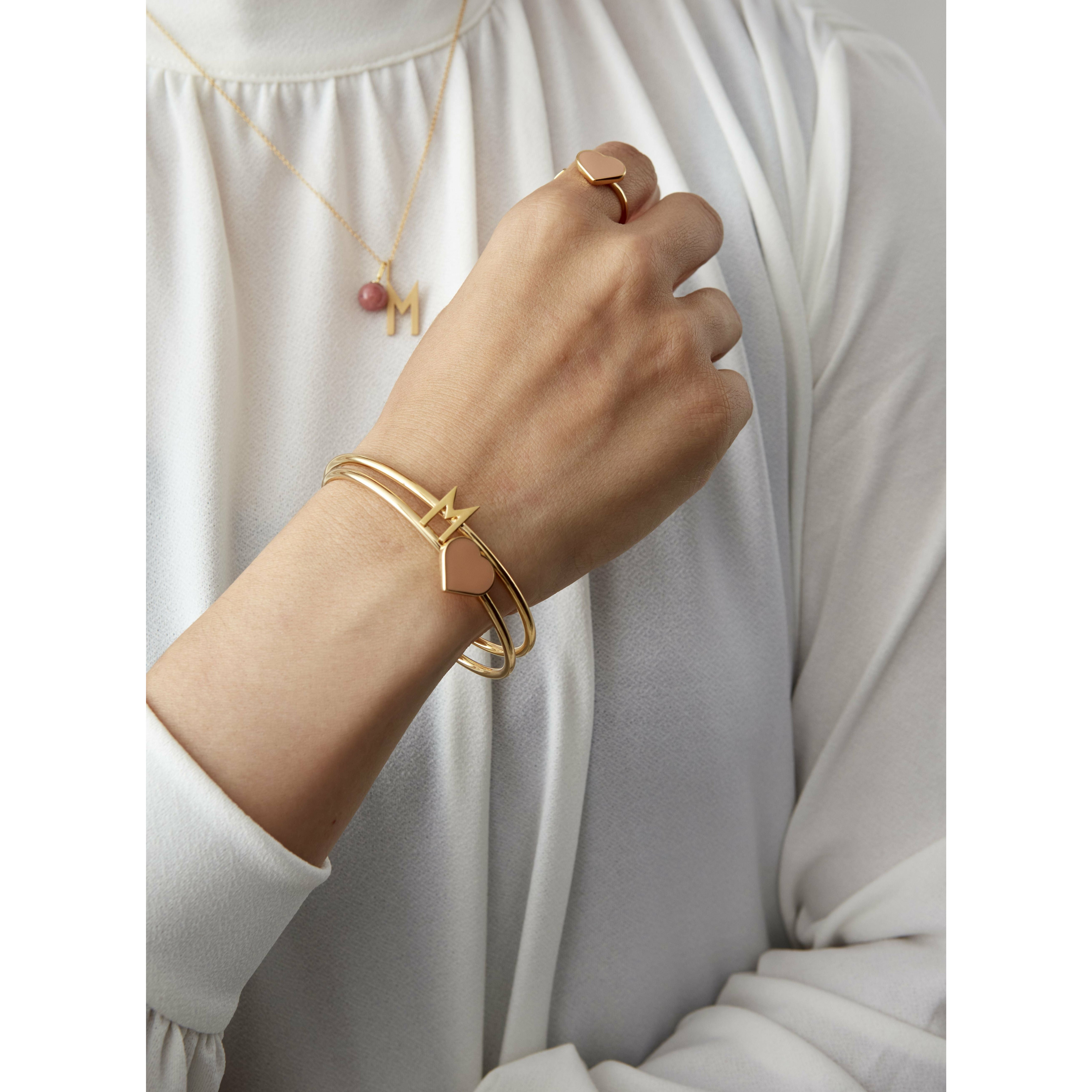 [product_category]-Design Letters My Bangle M Bangle, 18k Gold Plated Silver-Design Letters-5710498188184-90502001M-DES-2