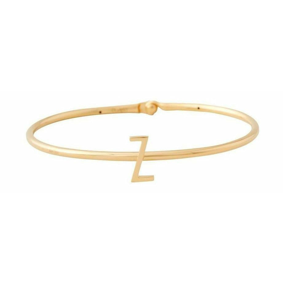 [product_category]-Design Letters My Bangle Z Bangle, 18k Gold Plated Silver-Design Letters-5710498188290-90502001Z-DES-1