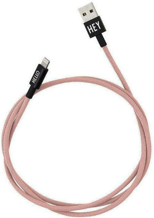 [product_category]-Design Letters Mycable I Phone Charging Cable Hey/Hello, Nude-Design Letters-5710498172725-60201020NUDE-DES-1