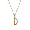 Design Letters Halskæde i rent guld, D