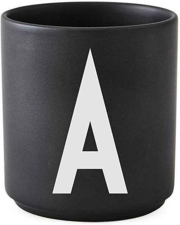 [product_category]-Design Letters Personal Porcelain Mug A Z, Black, A-Design Letters-5710498733162-10204000A-DES-1