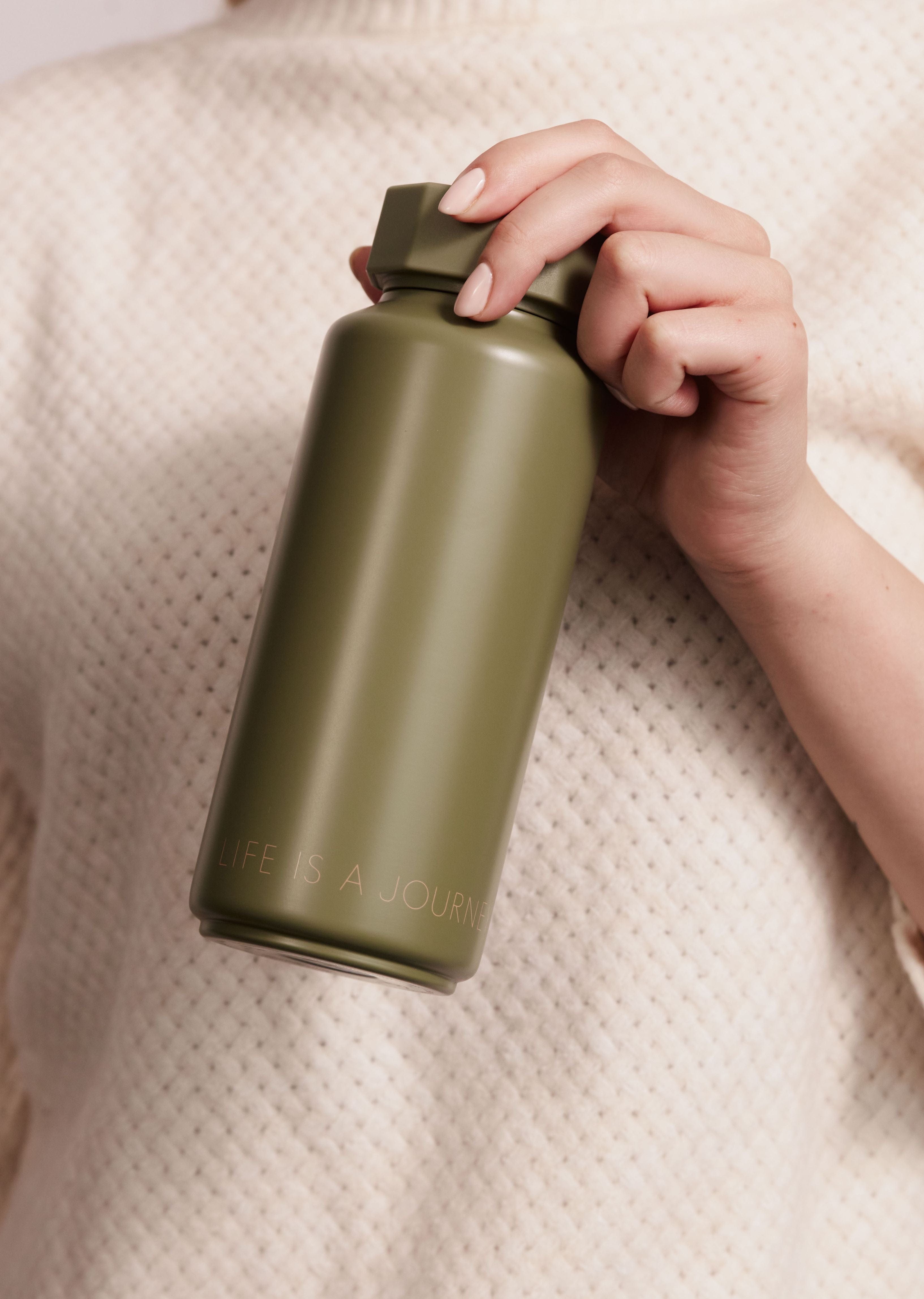 [product_category]-Design Letters Tone On Tone Thermo Bottle, Forest Green-Design Letters-5710498191450-30100105FGLIFEIS-DES-3
