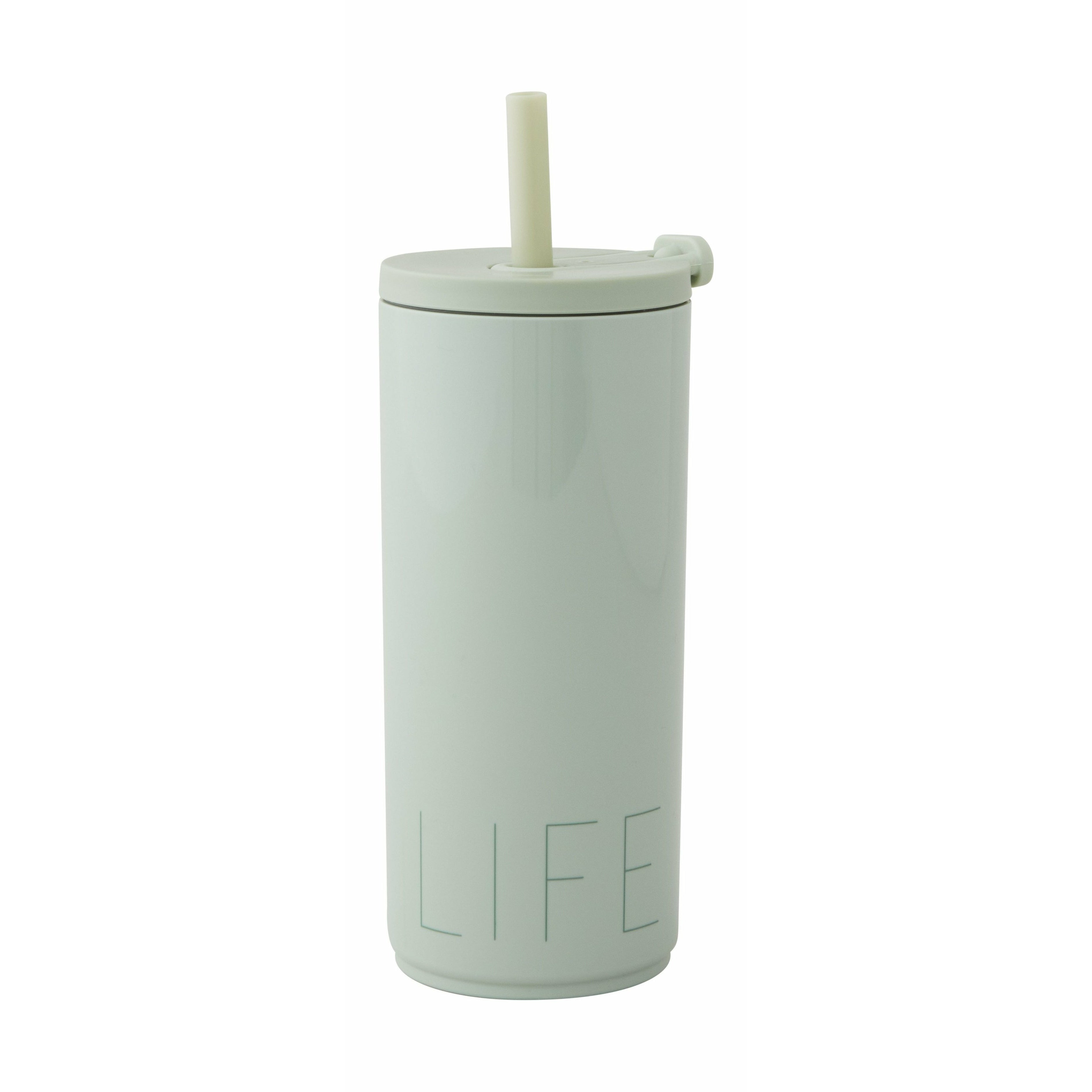 [product_category]-Design Letters Travel Straw Bottle 500 Ml, Light Grass 端 N-Design Letters-5710498188931-30101018GREENLIFE-DES-1