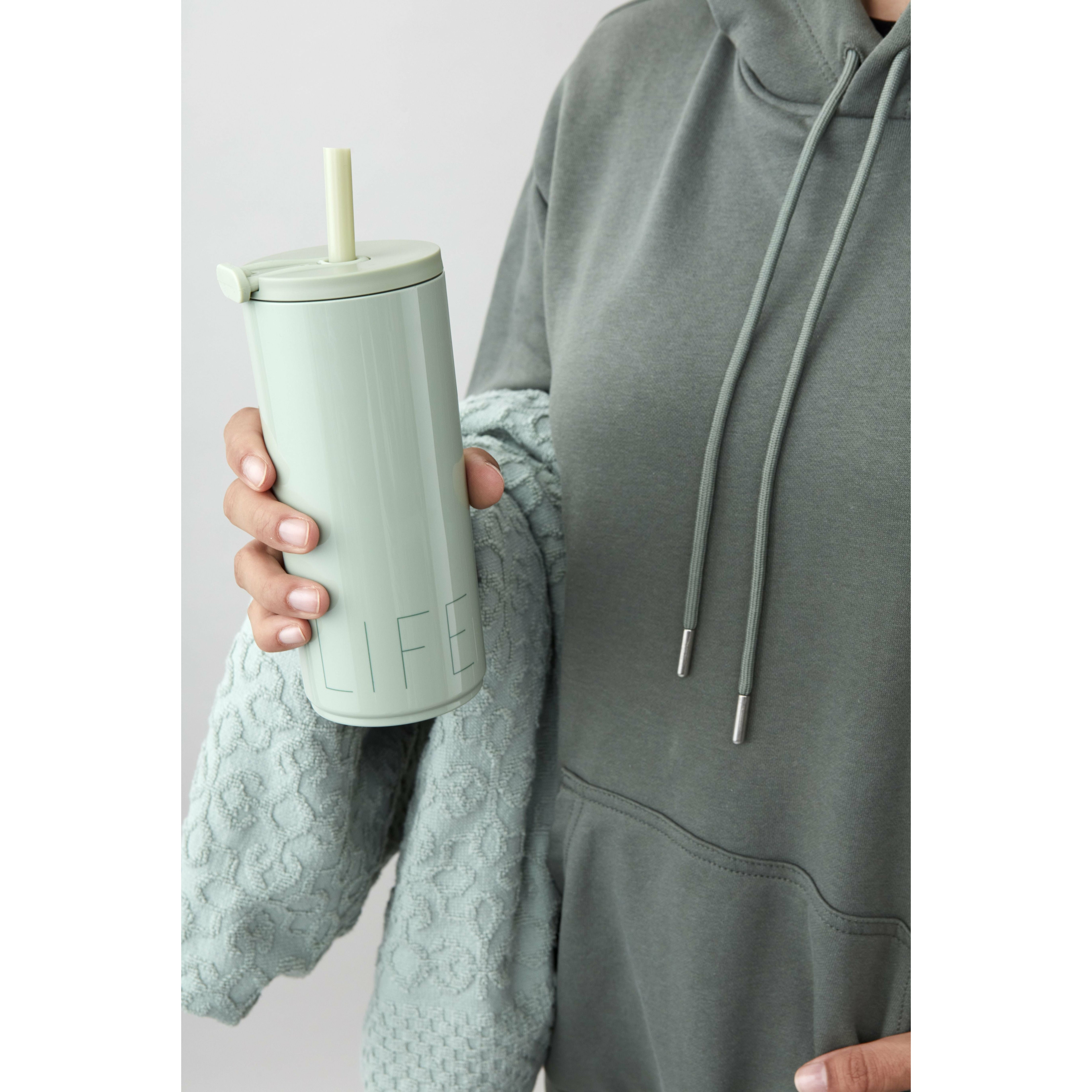 [product_category]-Design Letters Travel Straw Bottle 500 Ml, Light Grass 端 N-Design Letters-5710498188931-30101018GREENLIFE-DES-5