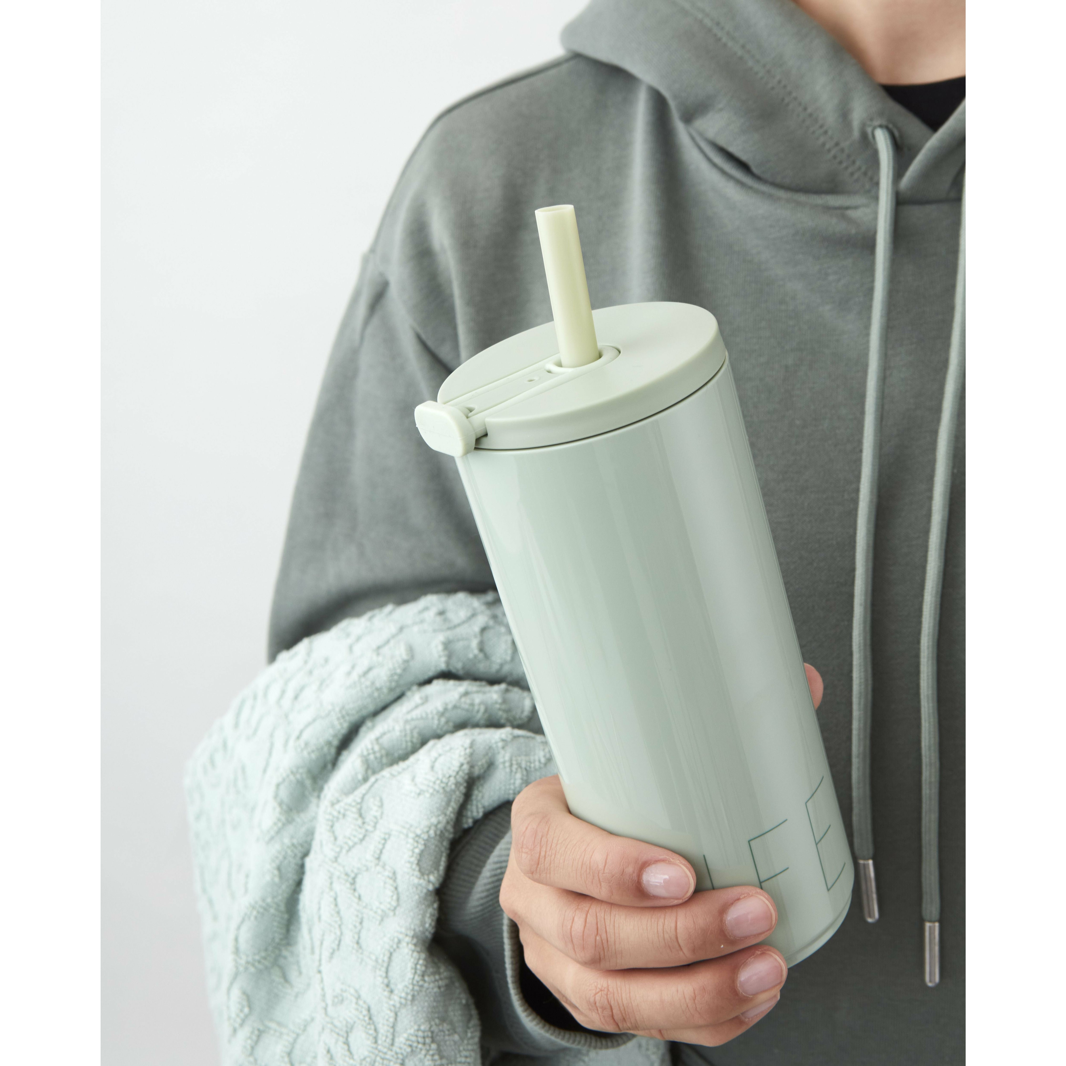 [product_category]-Design Letters Travel Straw Bottle 500 Ml, Light Grass 端 N-Design Letters-5710498188931-30101018GREENLIFE-DES-8
