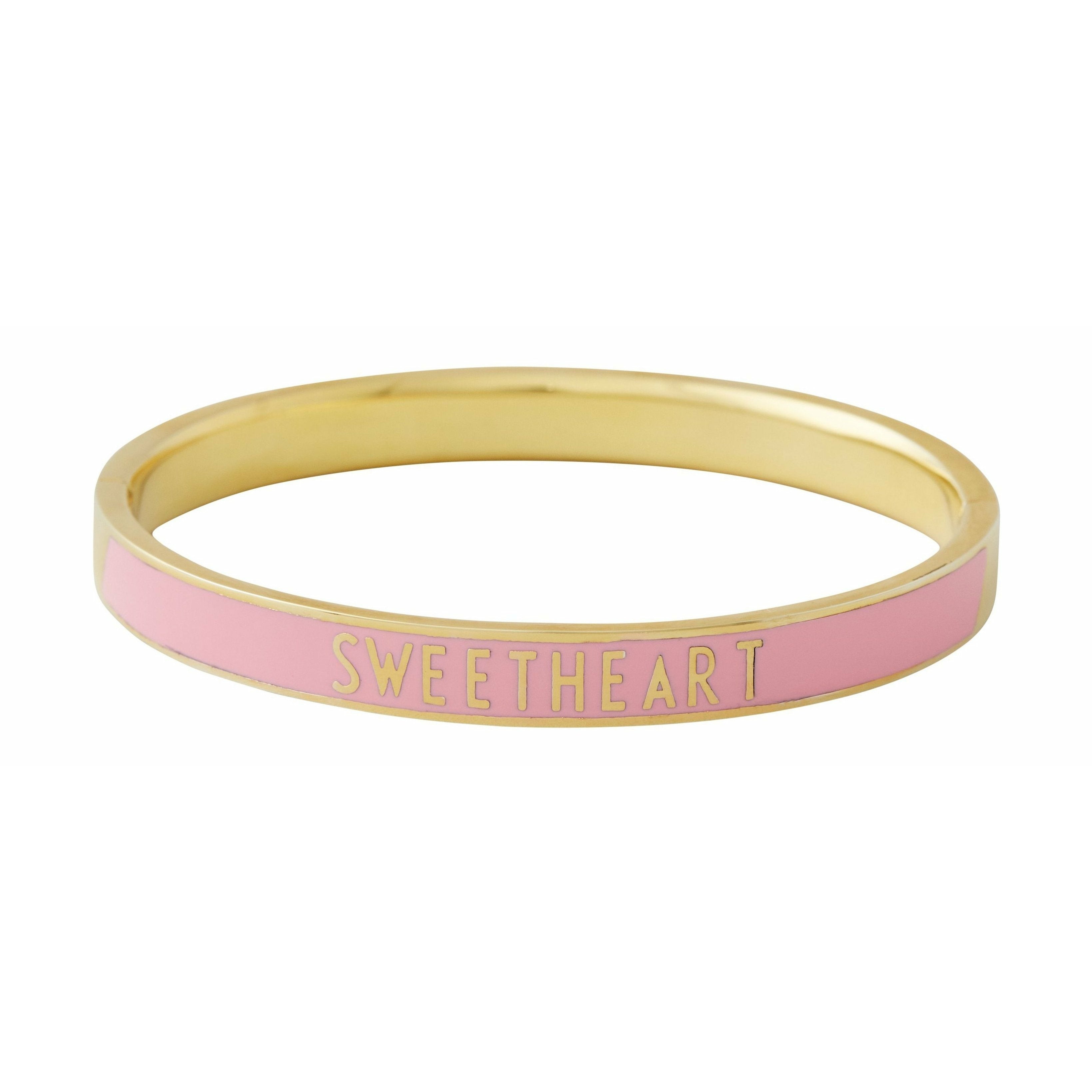 [product_category]-Design Letters Word Candy Bracelet Sweethheart Brass Gold Platted, Pink-Design Letters-5710498189259-90502002PINKSWEETH-DES-1