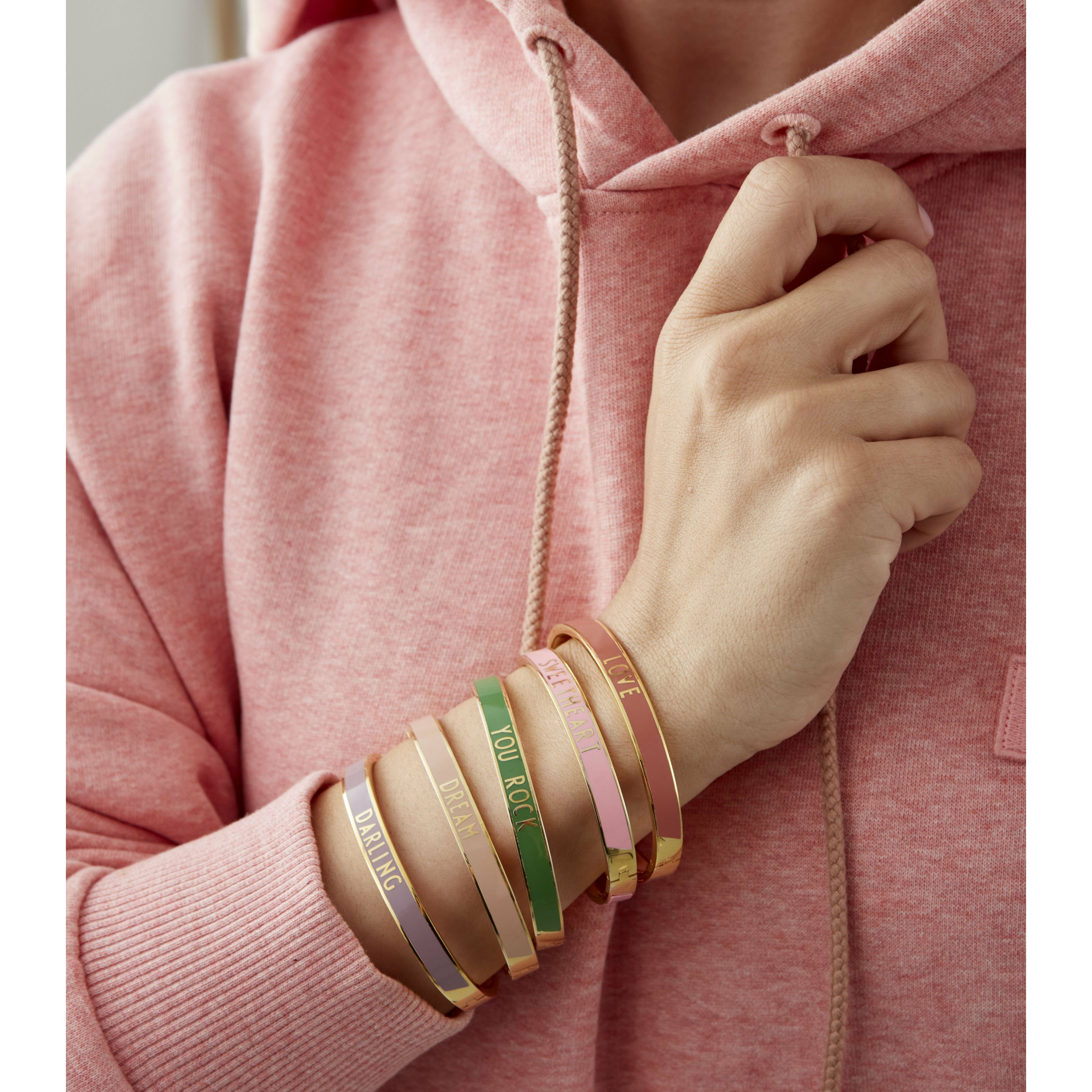 [product_category]-Design Letters Word Candy Bracelet Sweethheart Brass Gold Platted, Pink-Design Letters-5710498189259-90502002PINKSWEETH-DES-3