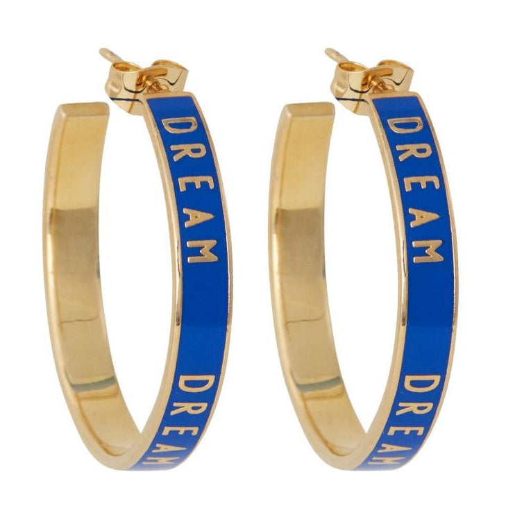 [product_category]-Design Letters Word Candy Earrings 35mm 2 P Cs, Dream/Cobalt Blue-Design Letters-5710498192952-90405002COBADREAM-DES-1