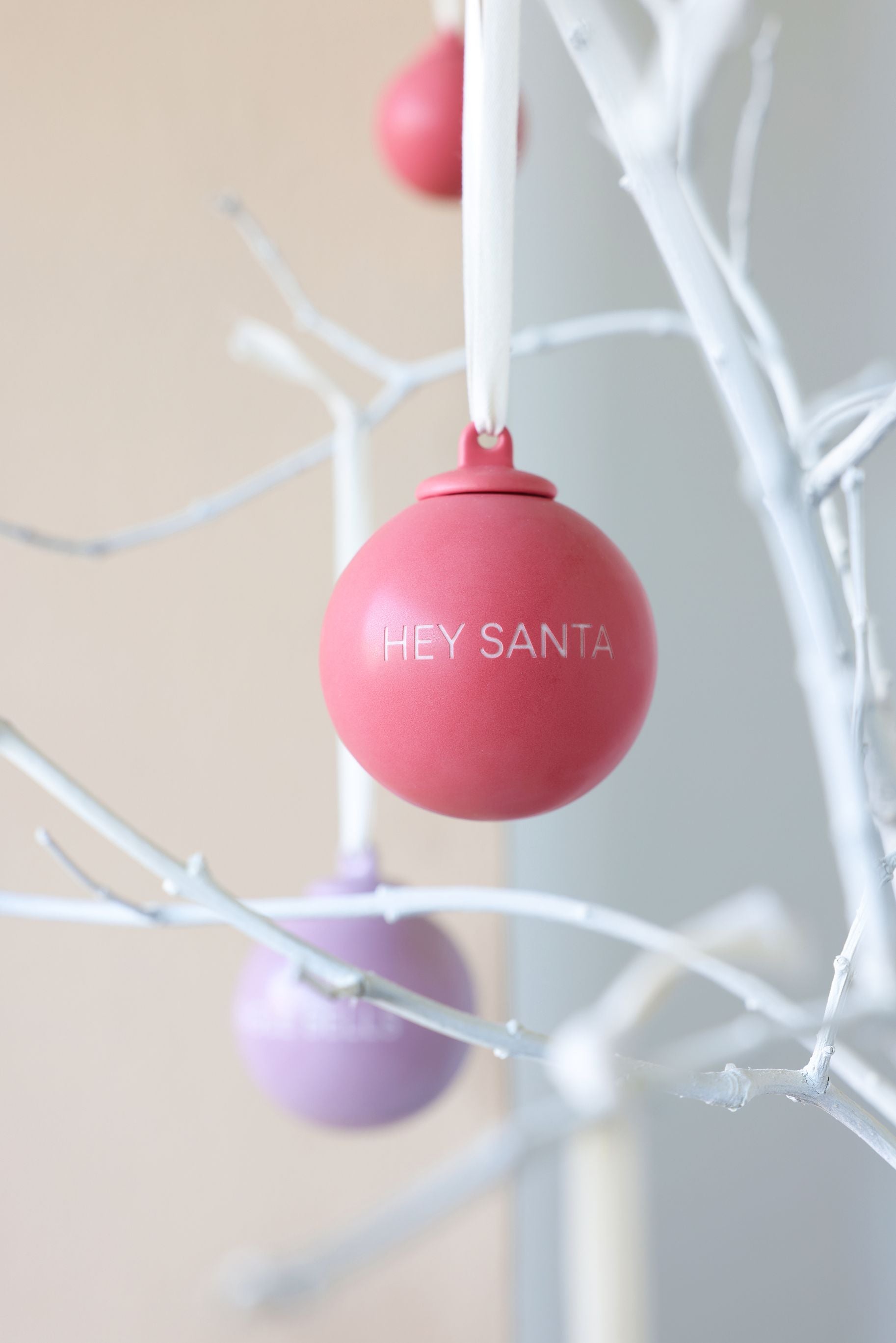 [product_category]-Design Letters Xmas Stories Ball Pendants 60mm (Set Of 4 Pcs), Lavender/Faded Rose-Design Letters-5710498195922-10105002LAVENFAROS-DES-6