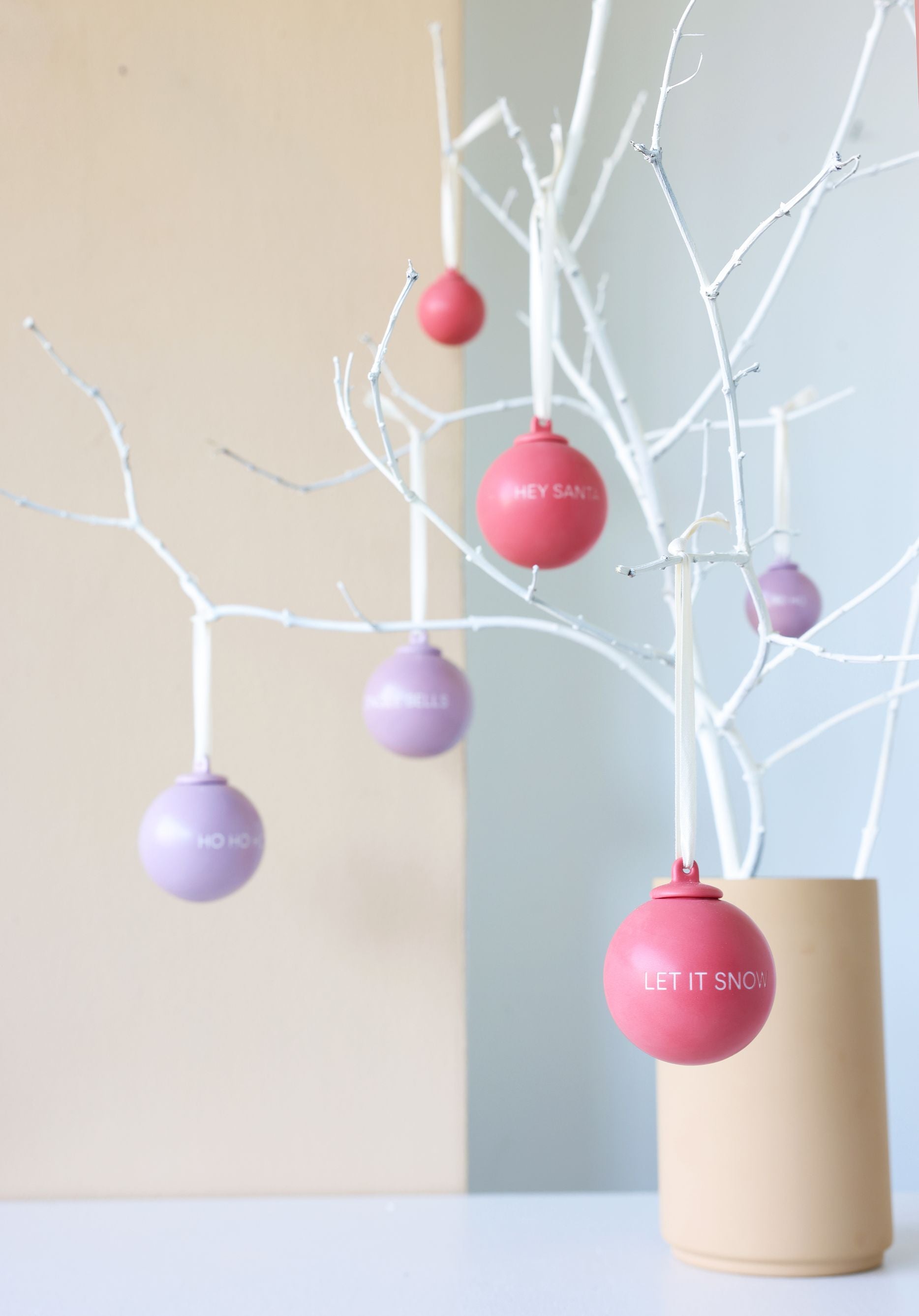 [product_category]-Design Letters Xmas Stories Ball Pendants 60mm (Set Of 4 Pcs), Lavender/Faded Rose-Design Letters-5710498195922-10105002LAVENFAROS-DES-8