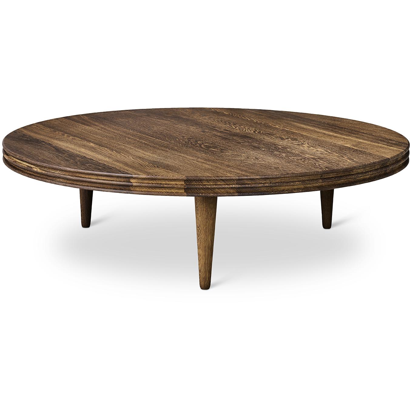 [product_category]-Dk3 Groove Three Legged Side Table Oak Smoked, øx H 110x37,5 Cm-DK3-5714615025918-GC-110-37-SO-OI-DK3-2