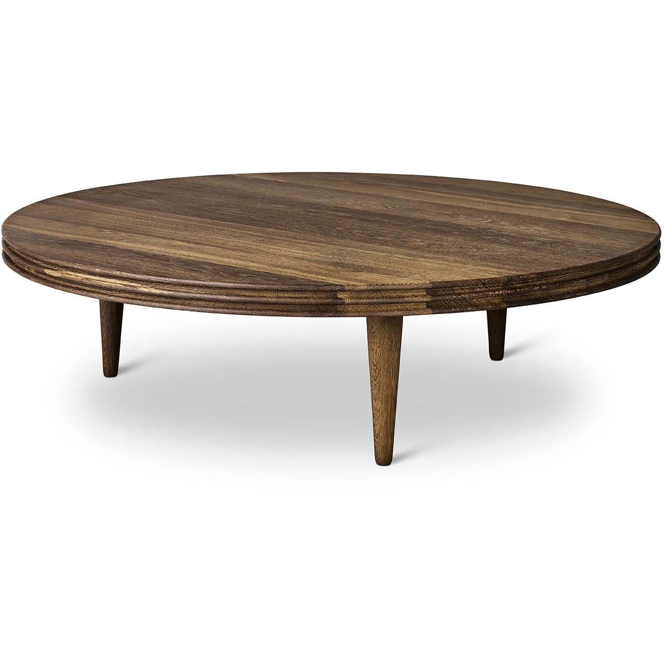 [product_category]-Dk3 Groove Three Legged Side Table Oak Smoked, øx H 110x45 Cm-DK3-5714615025970-GC-110-45-SO-OI-DK3-2