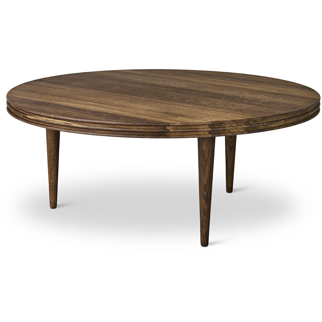 [product_category]-Dk3 Groove Three Legged Side Table Oak Smoked, øx H 80x37,5 Cm-DK3-5714615025734-GC-80-37-SO-OI-DK3-3