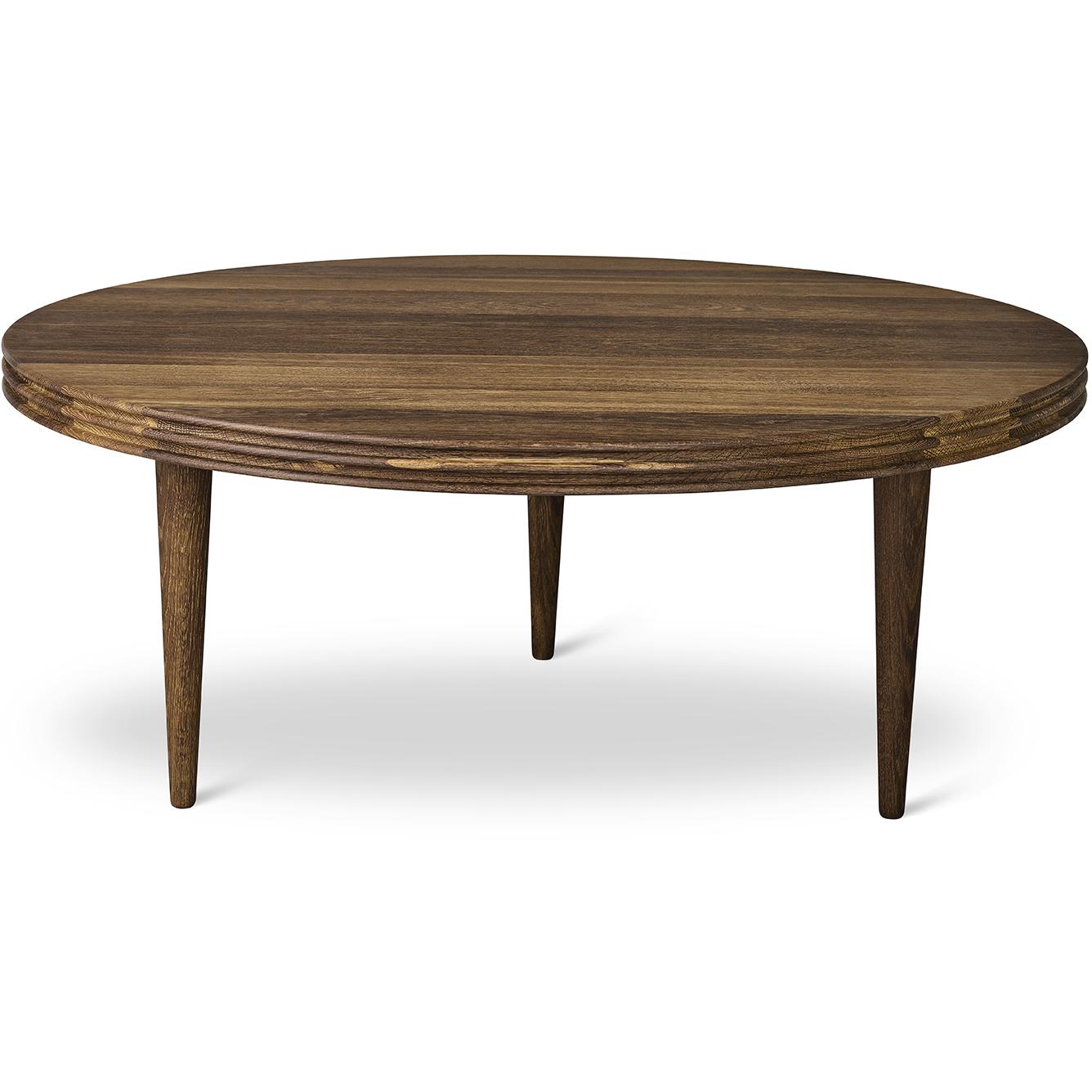 [product_category]-Dk3 Groove Three Legged Side Table Oak Smoked, øx H 80x45 Cm-DK3-5714615025796-GC-80-45-SO-OI-DK3-3