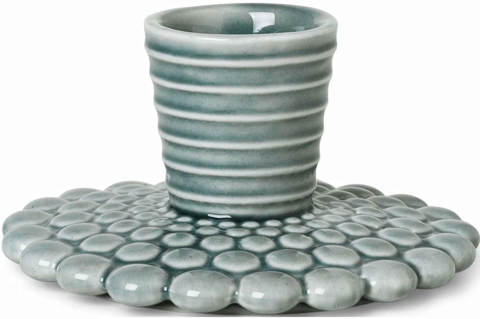 [product_category]-Dottir Pipanella Bubble Lines Candle Holder Blue/Grey, 8,5cm-Dottir-5712466005516-11724-DOT-1