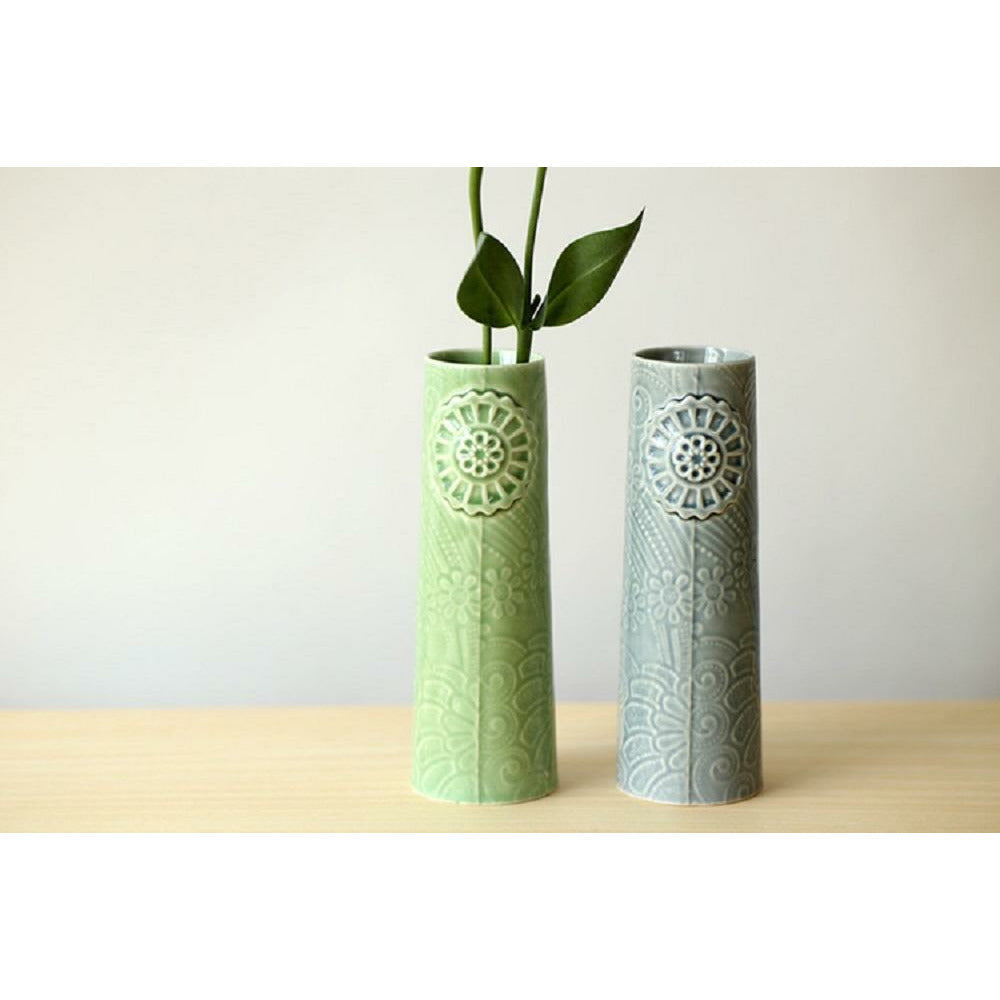 [product_category]-Dottir Pipanella Flower Vase Green, 15cm-Dottir-5712466004793-11215-DOT-4