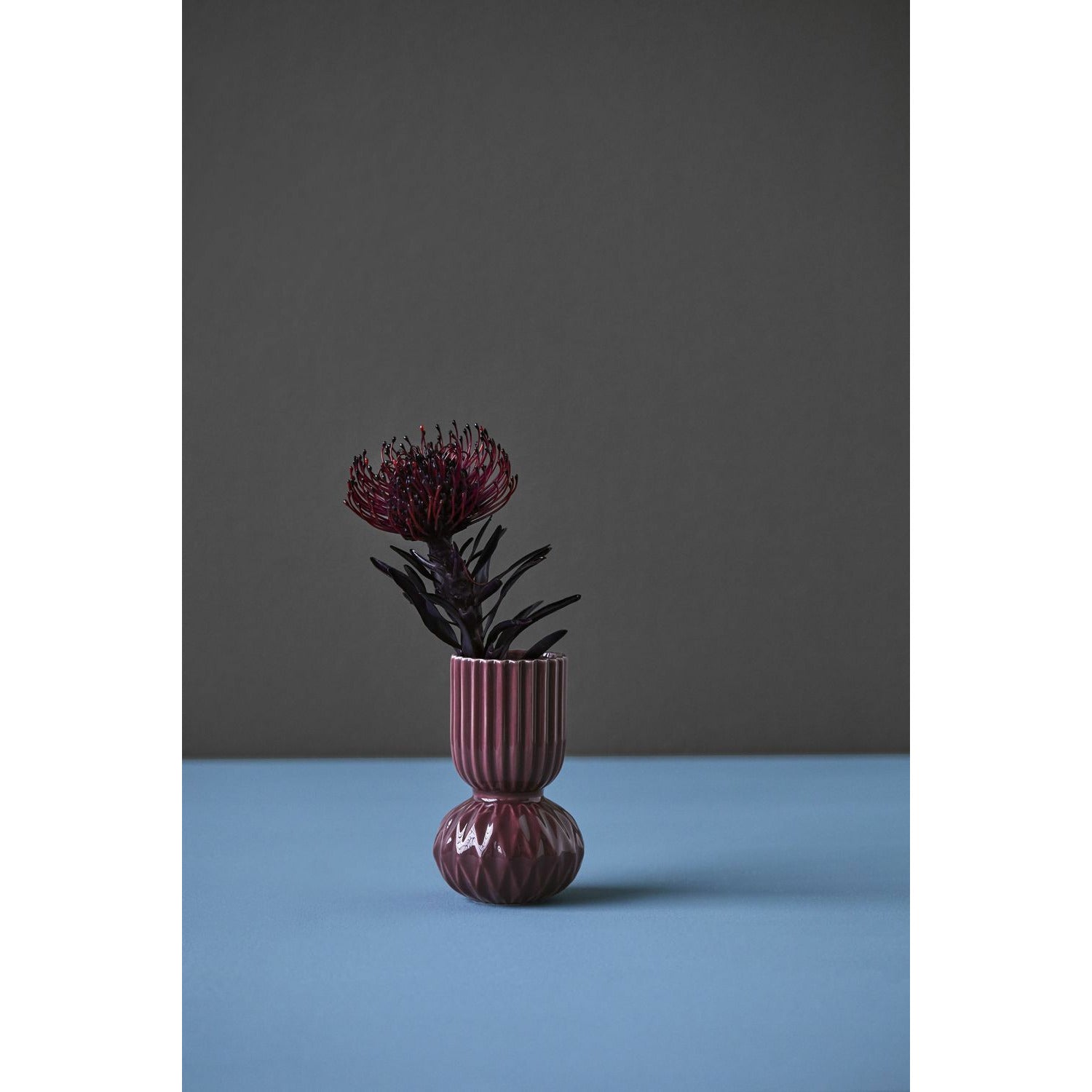 [product_category]-Dottir Rufflebell Vase, Aubergine-Dottir-5712466005905-15252-DOT-2