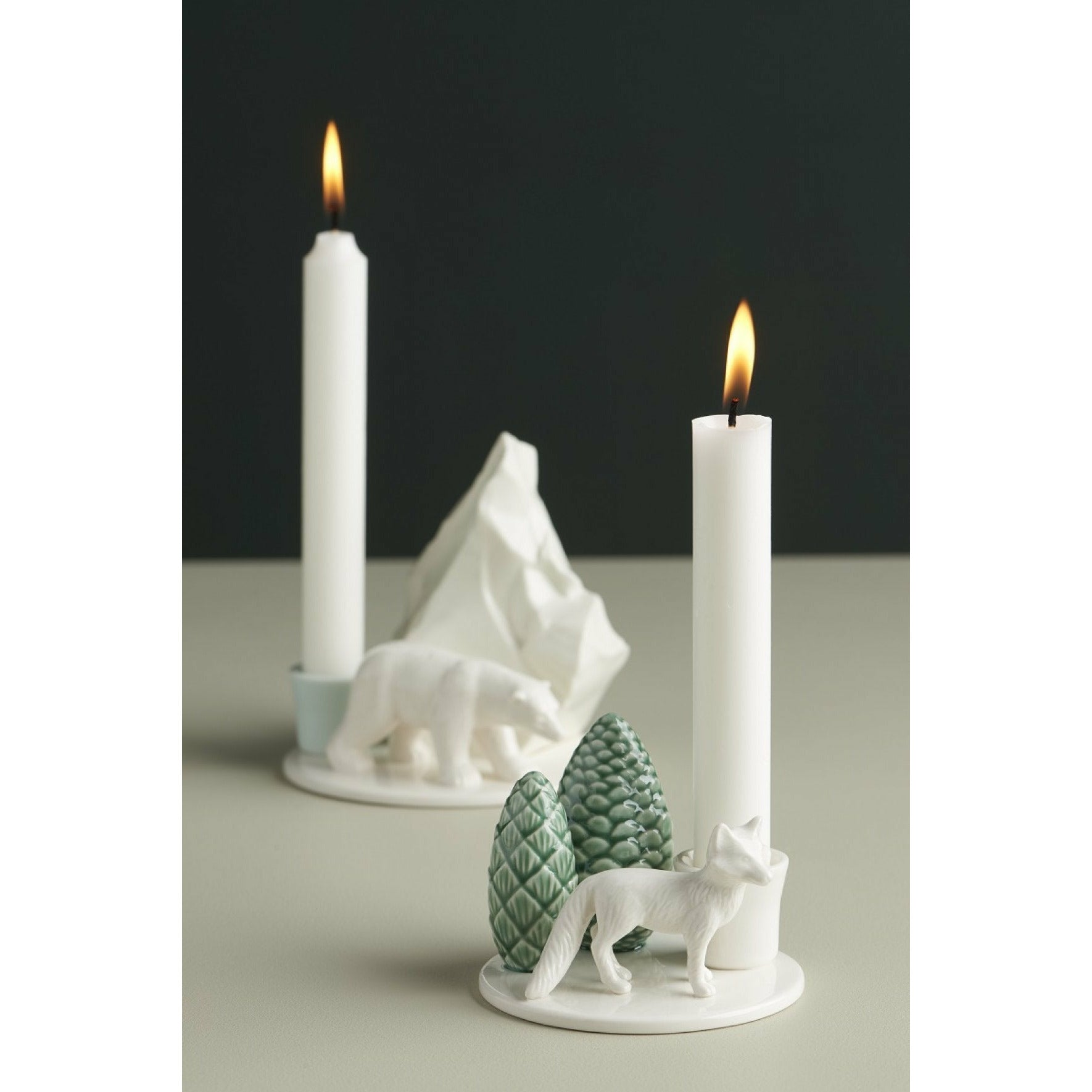 [product_category]-Dottir Winter Stories Candle Holder Fox 10cm-Dottir-5712466004915-91140-DOT-3