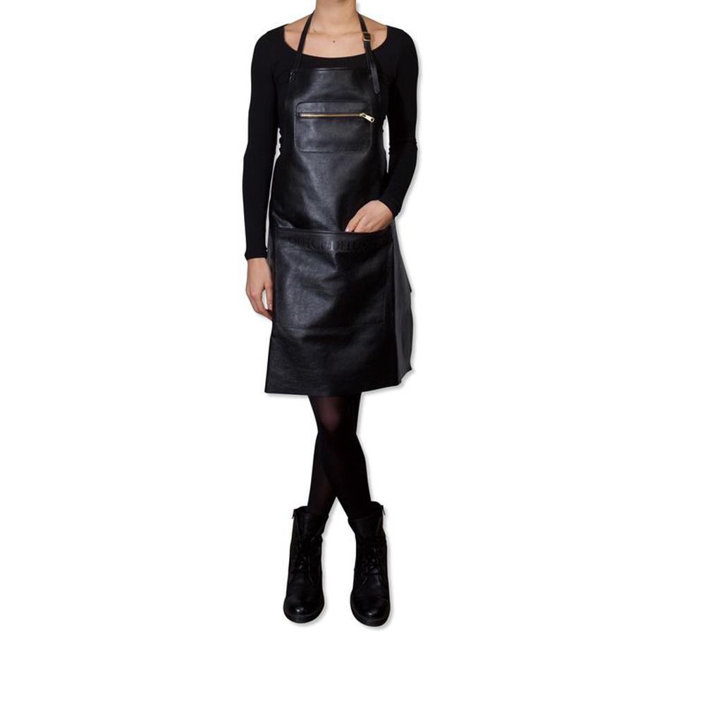 [product_category]-Dutchdeluxes Apron In Zipper Style Classic Leather, Black-Dutchdeluxes-8718885431971-AA-CL-BL-DUT-2
