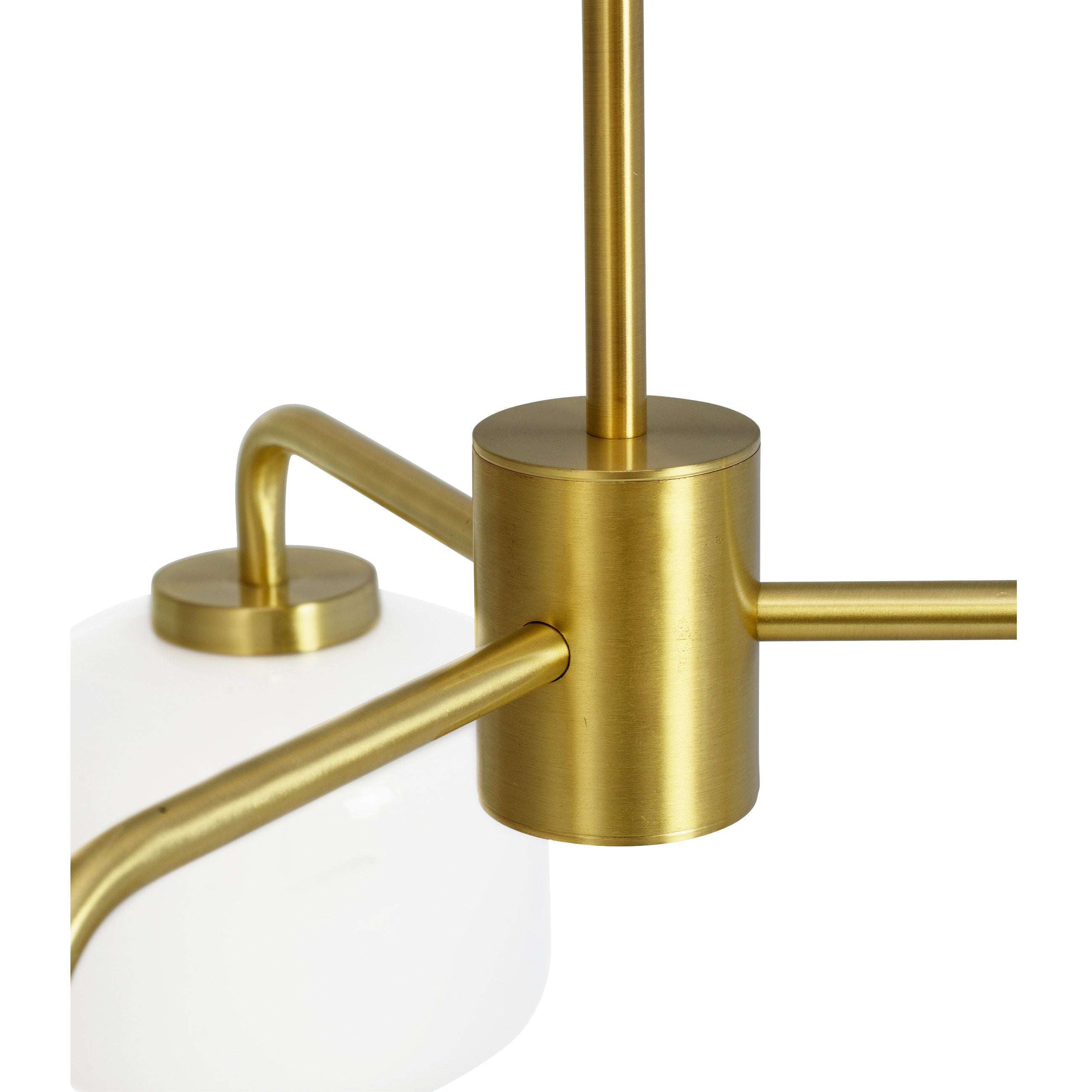 [product_category]-Dyberg Larsen Arp 3 Armed Chandelier, Opal/Brass-Dyberg Larsen-5704709082613-8261-DYB-5