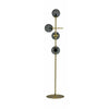 Como Floor Lamp Smoked Glass/Brass