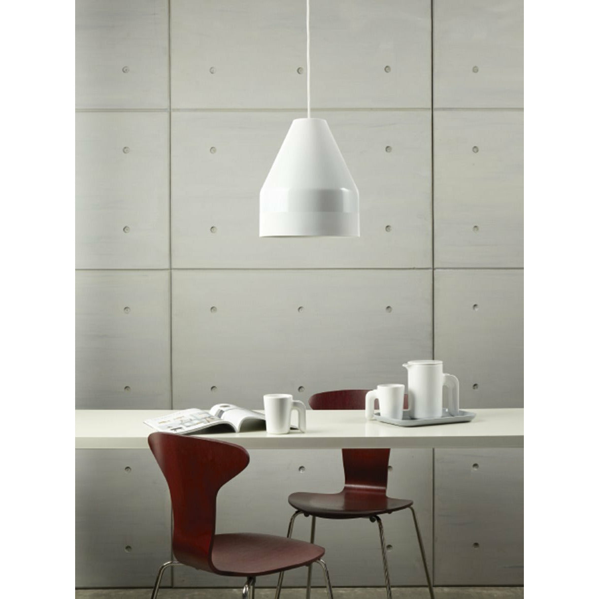 Dyberg Larsen Crayon Pendant 53 X45 Cm, White