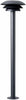 Dyberg Larsen DL25 udendørs havelampe sort, 90 cm