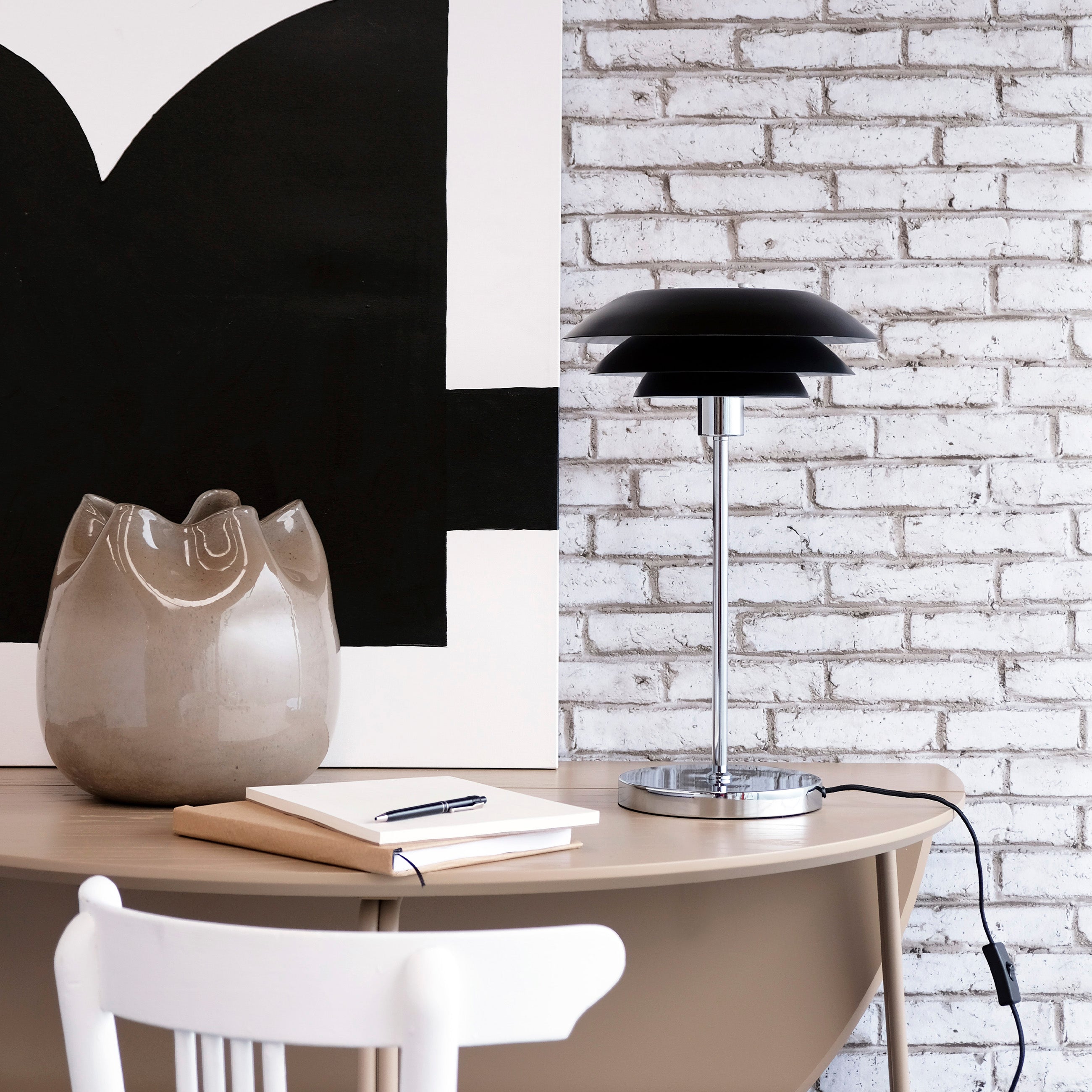 [product_category]-Dyberg Larsen Dl31 Table Lamp Matt Black, ø31-Dyberg Larsen-5704709080732-8073-DYB-2